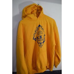 Boy Cub Scout PACK 35 MANASSAS VA Hoodie Sweatshirt MENS XL Yellow Lion Tiger